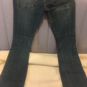 Wornstar hellraiser jeans 32 x 34 lightning vintage blue men boot cut extra slim